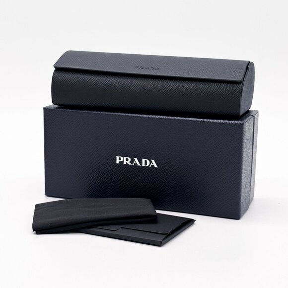 NEW PRADA PRB03V 16K1O1 EYEGLASSES WOMEN BLACK EYEWEAR VPR B03 16K1O1 - Picture 9 of 9